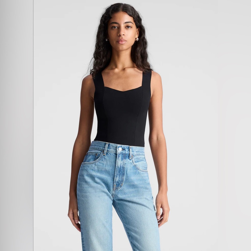 NWT A.L.C.‎ Jordana Compact Knit Top Black Sz  Large $225